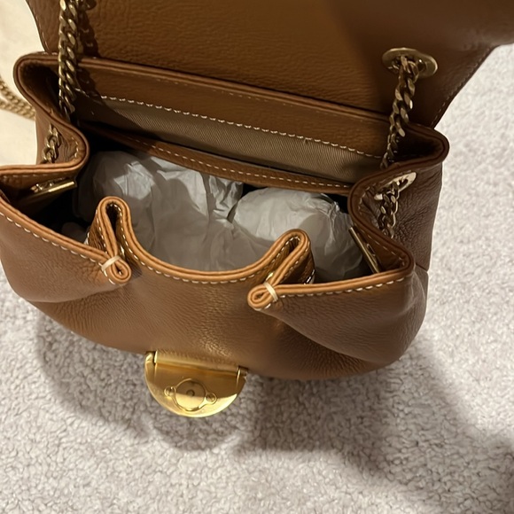 Polene Crossbody Bag in Brown and Tan - Picture 3 of 5